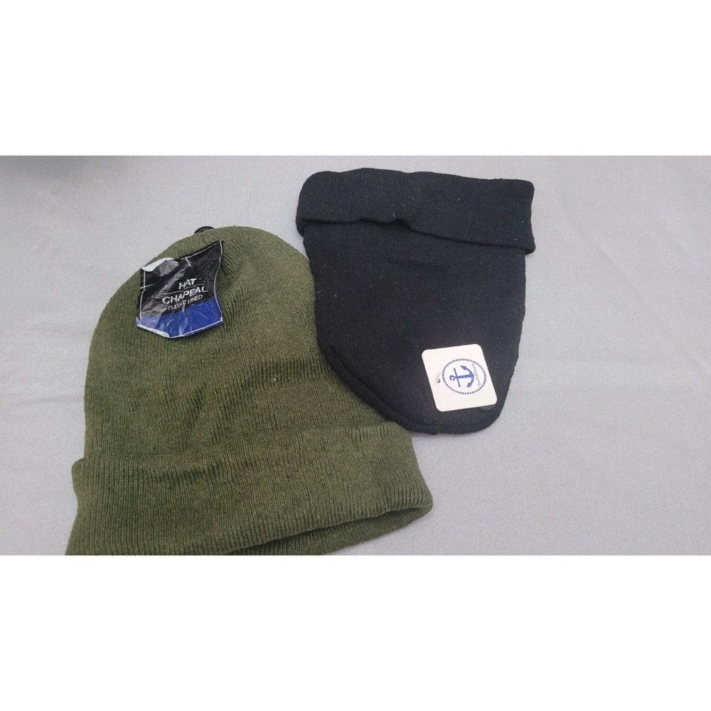 TWO‎ Beanies Rugged Wear And Yacht & Smith, One Size Winter Hats, Two Boggings - Picture 2 of 3